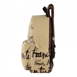 Sac à dos junior pour ordinateur portable Beige Francis Montesinos Lettering Perona 58571 | Perona Bags